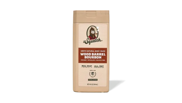 14 oz Wood Barrel Bourbon Exfoliating Body Wash